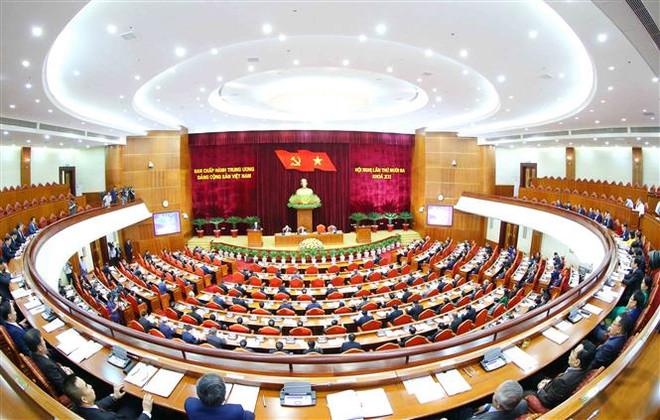 Ngày làm việc thứ nhất Hội nghị thứ 13 Ban Chấp hành TW Đảng khóa XII ảnh 1