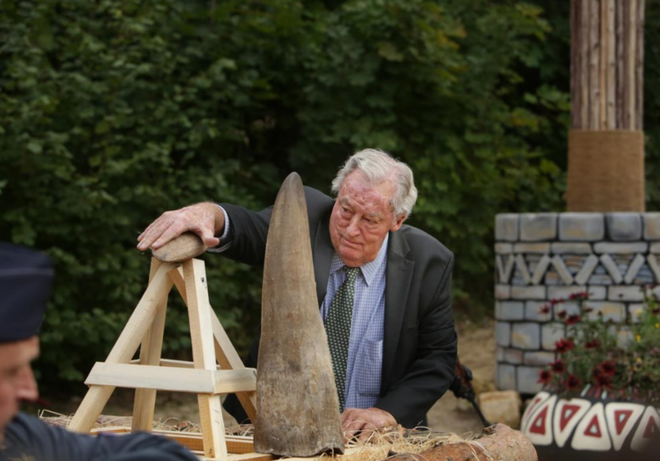 Vườn thú Dvur Kralove tại Cộng hòa Séc tiêu hủy 33 kg sừng tê giác ảnh 4