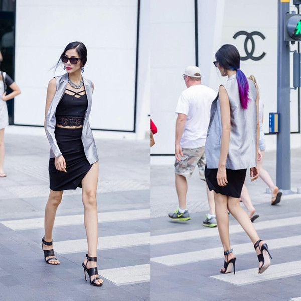 Tông màu đen "càn quét" street style của các kiều nữ Việt ảnh 2