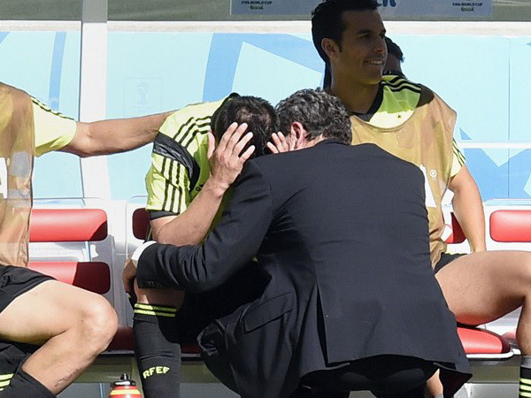 [Video] David Villa rớt nước mắt khi bị del Bosque thay ra ảnh 1