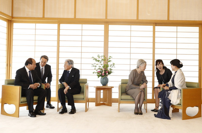 Thủ tướng Nguyễn Xuân Phúc hội kiến Nhà Vua và Hoàng hậu Nhật Bản ảnh 2