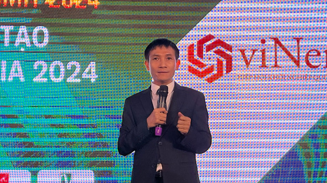 Tiến sỹ Đinh Việt Hoà, Chủ tịch Hiệp hội Khởi nghiệp Quốc gia. (Ảnh: Vietnam+) vnp_2.JPG