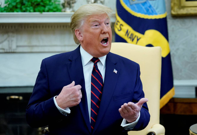 Tổng thống Mỹ dọa tăng thuế đối với hàng hóa Trung Quốc. (Nguồn: Reuters) Mỹ đe dọa tăng thuế với Trung Quốc nếu không đạt thỏa thuận thương mại ảnh 1