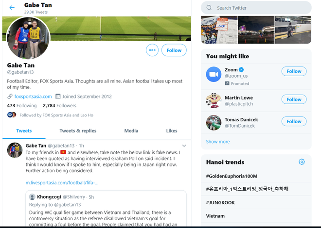 Thông tin ông Graham Poll công nhận bàn thắng của Tiến Dũng là tin giả ảnh 1