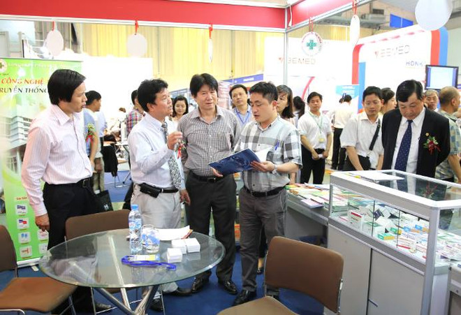 350 doanh nghiệp tham gia triển lãm quốc tế y dược Việt Nam ảnh 1
