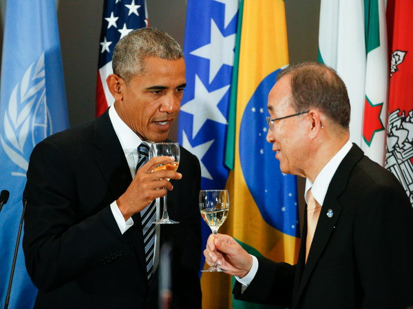 Tổng thư ký LHQ thảo luận với Tổng thống Mỹ về biển đối khí hậu ảnh 1