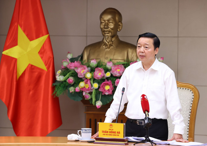 Phó Thủ tướng Trần Hồng Hà là Trưởng ban Chỉ đạo Nhà nước về Du lịch. (Ảnh: Văn Điệp/TTXVN) TTXVN_1004dienmattroi2.jpg