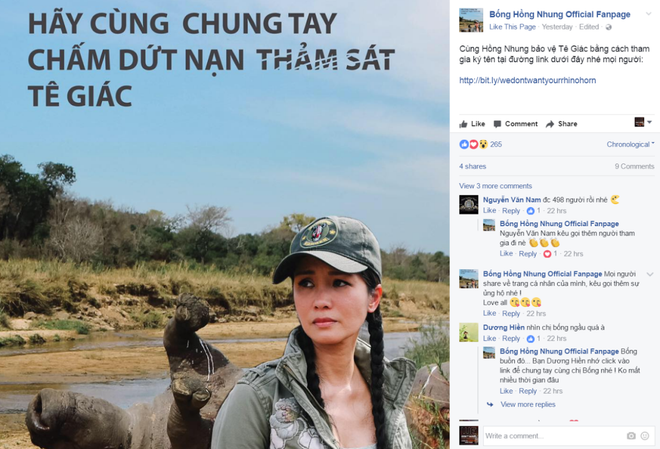 Sao Việt gửi thông điệp nói "không" với sừng tê giác Nam Phi ảnh 2