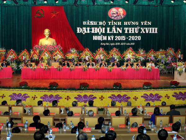 Khai mạc Đại hội Đảng bộ tỉnh Hưng Yên nhiệm kỳ 2015-2020 ảnh 1