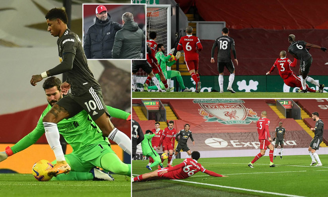 Premier League: Liverpool-M.U chia điểm, Man City lên nhì bảng ảnh 1