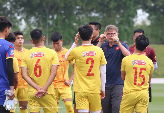 U22 Việt Nam hướng đến tấm HCV SEA Games 32. (Nguồn: VFF) HLV Troussier: Mục tiêu của U22 Việt Nam là bảo vệ chức vô địch ảnh 2