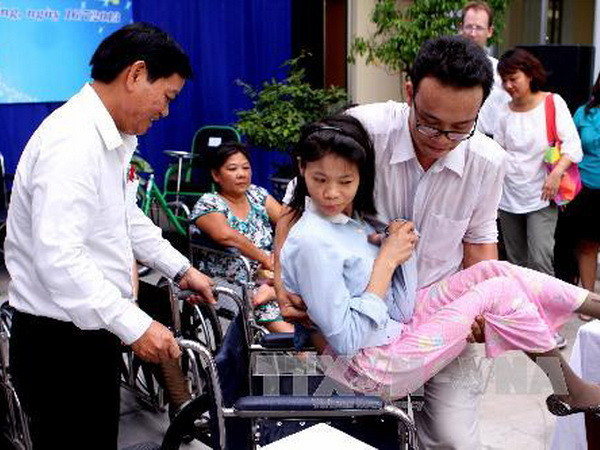 Ảnh minh họa. (Nguồn: TTXVN) Nhật Bản tặng 50 xe lăn cho trẻ khuyết tật ở Hải Dương ảnh 1