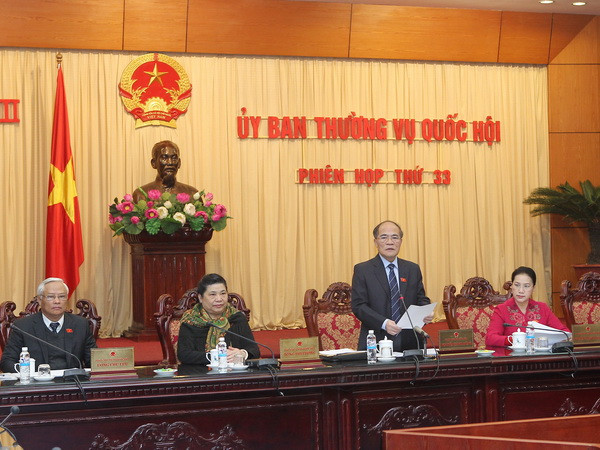 Khai mạc Phiên họp thứ 33, Ủy ban Thường vụ Quốc hội Khóa XIII ảnh 1