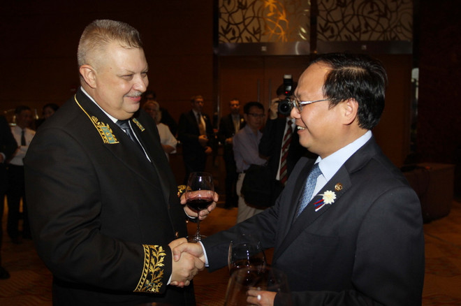 Kỷ niệm 25 năm Quốc khánh Liên bang Nga tại thủ đô Hà Nội ảnh 1