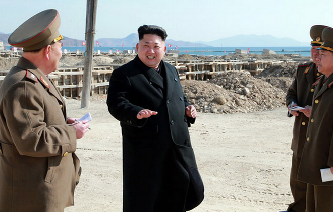 Nhà lãnh đạo Triều Tiên thị sát công trình thủy điện Paektusan ảnh 1