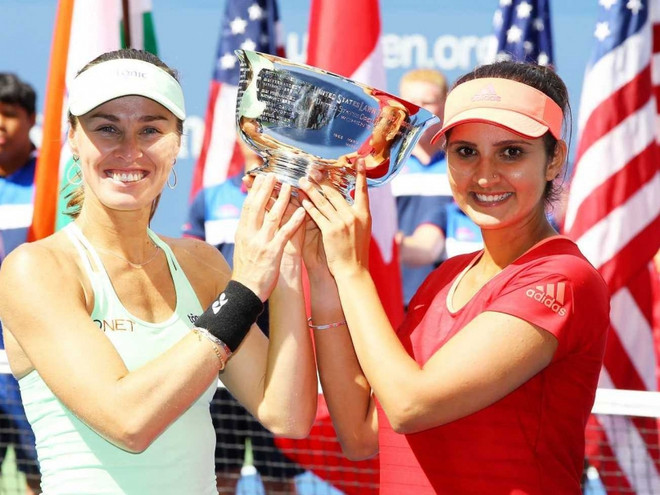 Martina Hingis lập "cú đúp" danh hiệu tại giải US Open 2015 ảnh 1