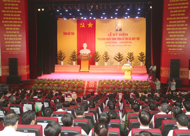 Tổ chức trọng thể kỷ niệm 110 năm ngày sinh Tổng Bí thư Hà Huy Tập ảnh 1