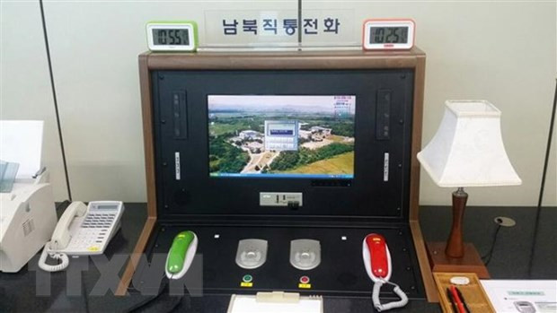 Triều Tiên trao đổi với Hàn Quốc qua đường dây nóng mới khôi phục ảnh 1