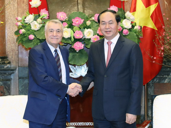 Chủ tịch nước Trần Đại Quang tiếp Bộ trưởng Năng lượng Azerbaijan ảnh 1