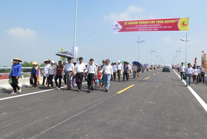 Thái Bình: Khánh thành cây cầu gần 520 tỷ đồng vượt sông Trà Lý ảnh 2