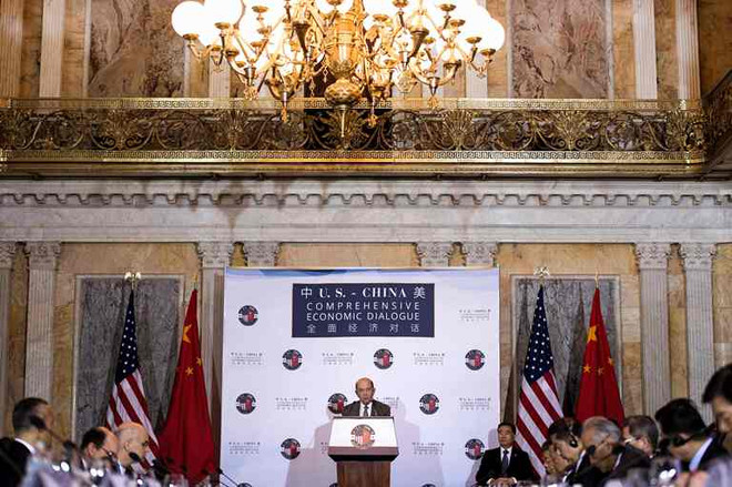 Đối thoại kinh tế toàn diện Mỹ-Trung nhằm dỡ bỏ rào cản thương mại ảnh 1