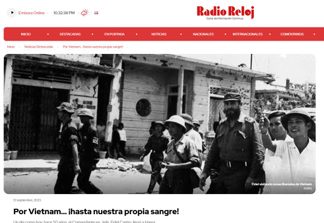 Báo Cuba hồi tưởng chuyến thăm Việt Nam đầu tiên của Lãnh tụ Fidel ảnh 1