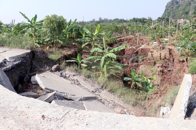 Huyện Thủy Nguyên hỗ trợ kinh phí khắc phục sụt lún đất tại xã An Sơn ảnh 1