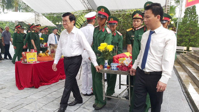 Truy điệu và an táng hài cốt liệt sỹ tại Nghĩa trang quốc gia Vị Xuyên ảnh 1