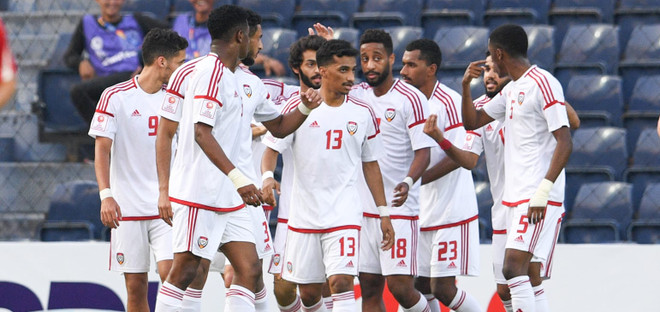 Đội tuyển U23 UAE. (Nguồn: AFC) U23 châu Á: Lo U23 UAE-U23 Jordan hòa có bàn thắng để loại Việt Nam ảnh 1