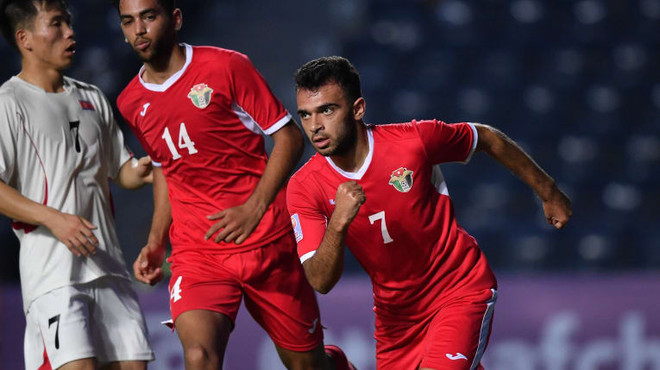 Đội tuyển U23 Jordan. (Nguồn: AFC) U23 châu Á: Lo U23 UAE-U23 Jordan hòa có bàn thắng để loại Việt Nam ảnh 2