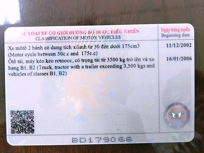 Cấp, đổi giấy phép lái xe mới sử dụng mã quét QR để chống gian lận ảnh 1