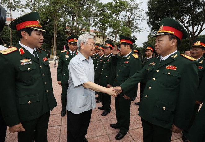 Tổng Bí thư Nguyễn Phú Trọng thăm, làm việc với Bộ Tư lệnh Quân khu 4 ảnh 3