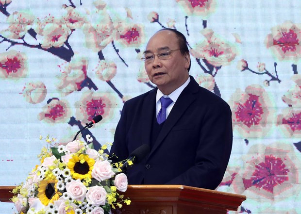 Thủ tướng Nguyễn Xuân Phúc. (Ảnh: Thống Nhất/TTXVN) Thủ tướng gửi thư thăm hỏi cộng đồng doanh nghiệp, doanh nhân Việt Nam ảnh 1