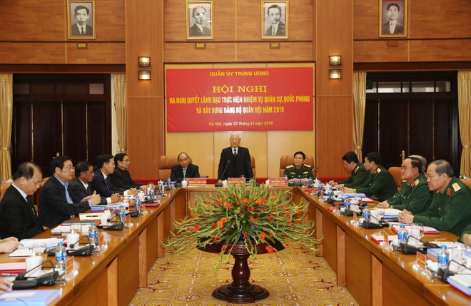 Ra Nghị quyết lãnh đạo thực hiện nhiệm vụ quân sự năm 2019 ảnh 1
