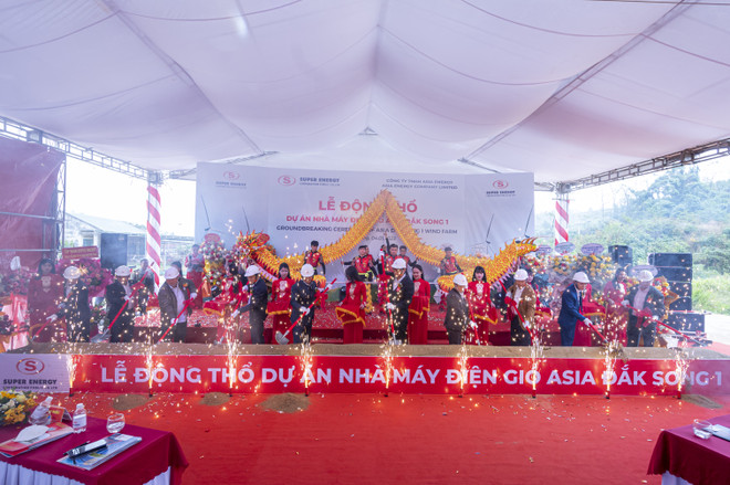 Đắk Nông khởi công dự án điện gió 1.700 tỷ đồng, công suất 50MW ảnh 1