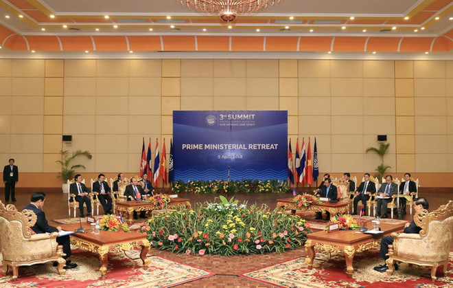 [Photo] Thủ tướng dự họp kín các nhà lãnh đạo Ủy hội sông Mekong ảnh 4