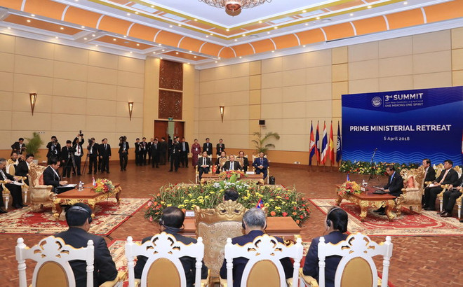 [Photo] Thủ tướng dự họp kín các nhà lãnh đạo Ủy hội sông Mekong ảnh 3