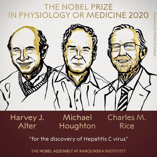 3 nhà khoa học giành Nobel Y học với nghiên cứu về virus viêm gan C ảnh 1