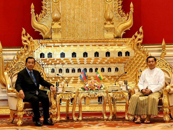 Lãnh đạo Myanmar, Campuchia ra tuyên bố chung sau cuộc gặp ảnh 1