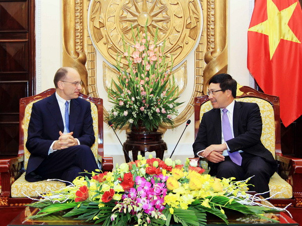 Phó Thủ tướng, Bộ trưởng Bộ Ngoại giao tiếp cựu Thủ tướng Italy ảnh 1