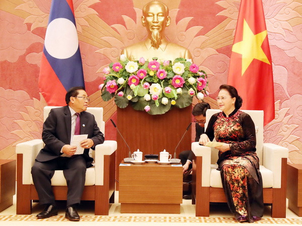 Chủ tịch Quốc hội Nguyễn Thị Kim Ngân tiếp Phó Chủ tịch Quốc hội Lào ảnh 1