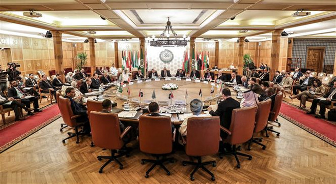 Tổng thống Palestine tới Ai Cập tham dự Hội nghị quốc tế về Jerusalem ảnh 1