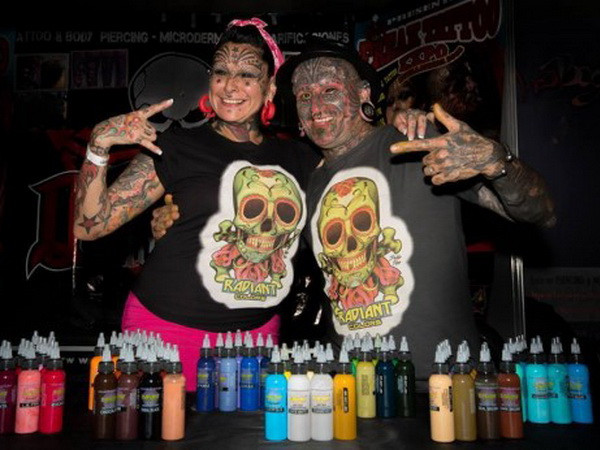 "Người đàn ông bàn cờ" thu hút sự chú ý tại triển lãm hình xăm ảnh 2