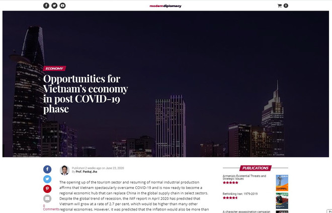 Cơ hội cho nền kinh tế Việt Nam thời kỳ hậu COVID-19 ảnh 1