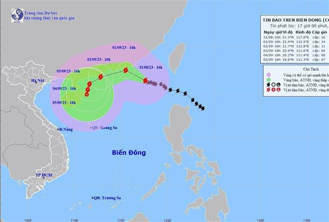 Bão số 3 Saola cách Hong Kong khoảng 420km, sức gió mạnh nhất cấp 15 ảnh 1