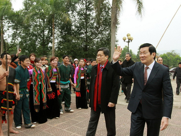 Chủ tịch nước dự Ngày hội “Sắc xuân trên mọi miền Tổ quốc” ảnh 1