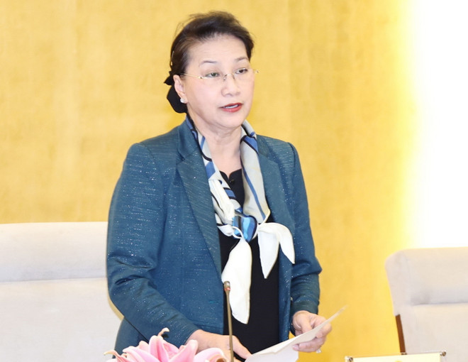 Chủ tịch Quốc hội chủ trì Phiên họp thứ ba Hội đồng Bầu cử quốc gia ảnh 1