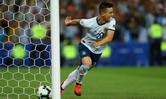 Giovani Lo Celso dễ dàng ấn định chiến thắng cho Argentina. (Nguồn: Getty Images) Argentina đá 'chung kết sớm' với Brazil tại Copa Ameria 2019 ảnh 2