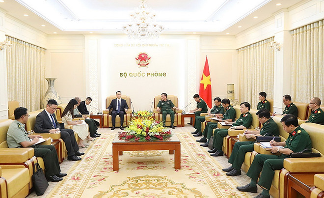Quang cảnh buổi tiếp. (Ảnh: Hồng Pha/TTXVN phát) ttxvn_viet nam trung quoc (1).jpg