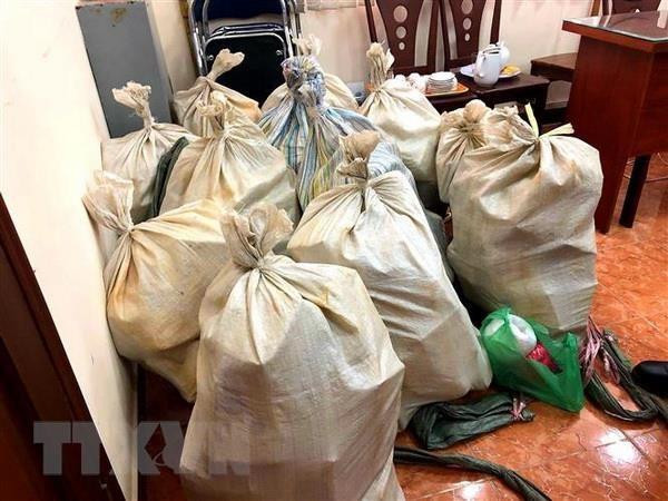 Tang vật vụ buôn bán 300kg ma túy xuyên quốc gia do Công an Việt Nam phối hợp với Cảnh sát Philippines triệt phá. (Nguồn: TTXVN) 'Không để tội phạm ma túy còn địa bàn để dịch chuyển' ảnh 1